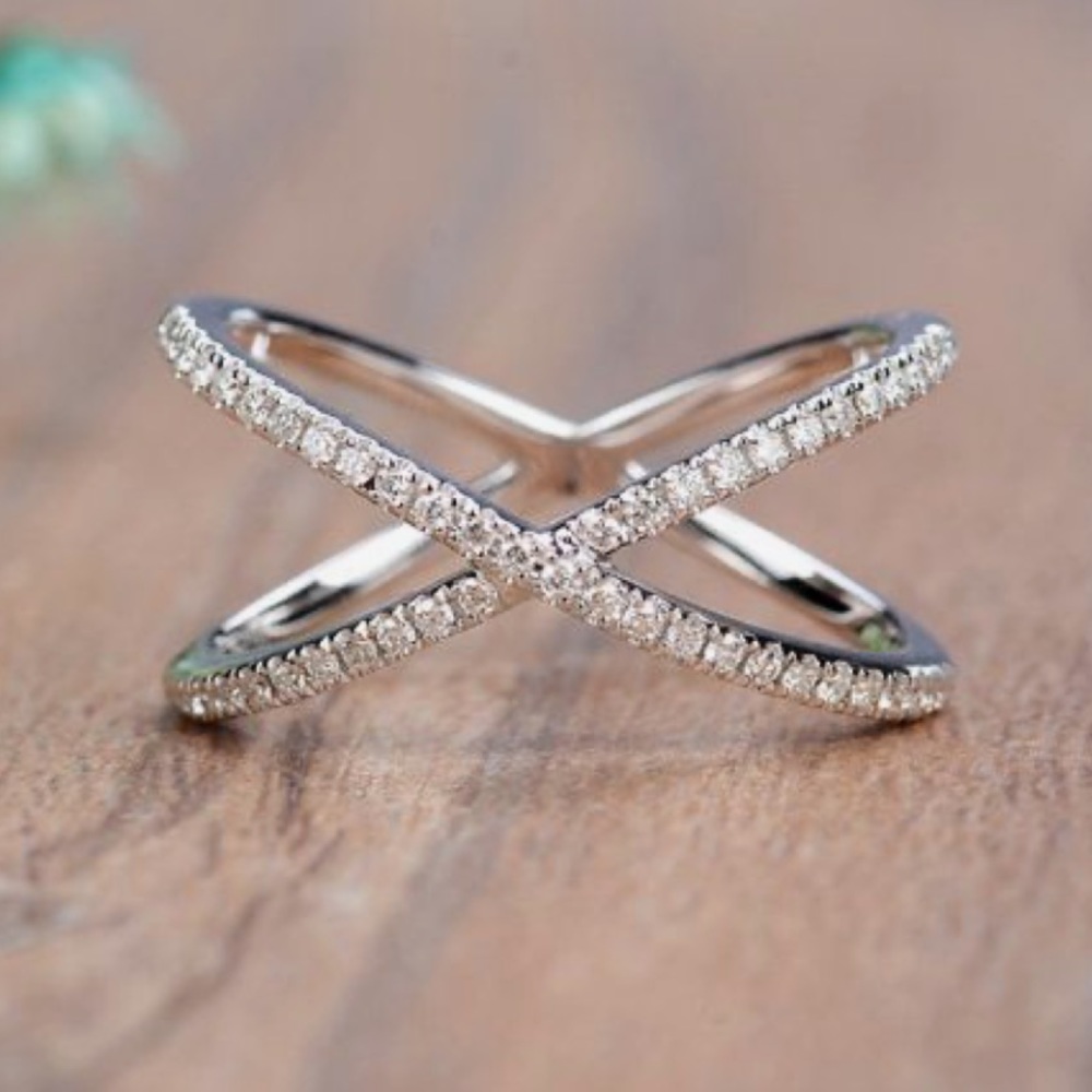 Sterling silver cross ring